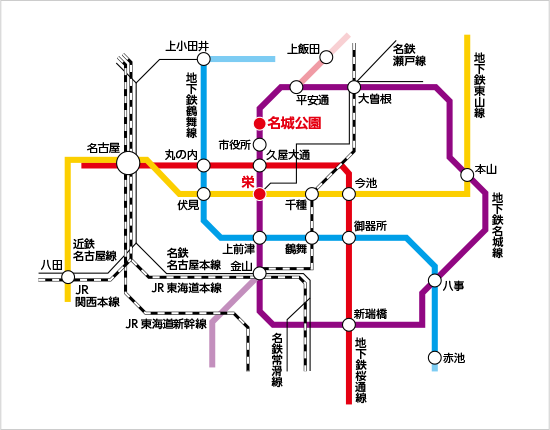 スチュデントハイム名古屋Ⅰ 路線図